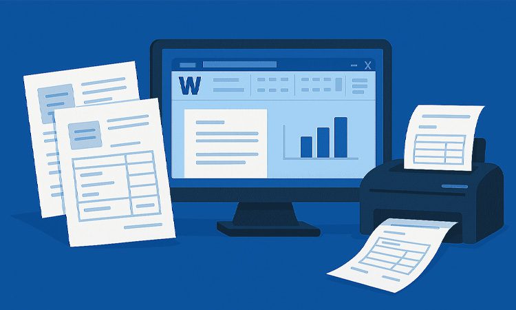 آموزش گام به گام طراحی فاکتور با ورد (Word)