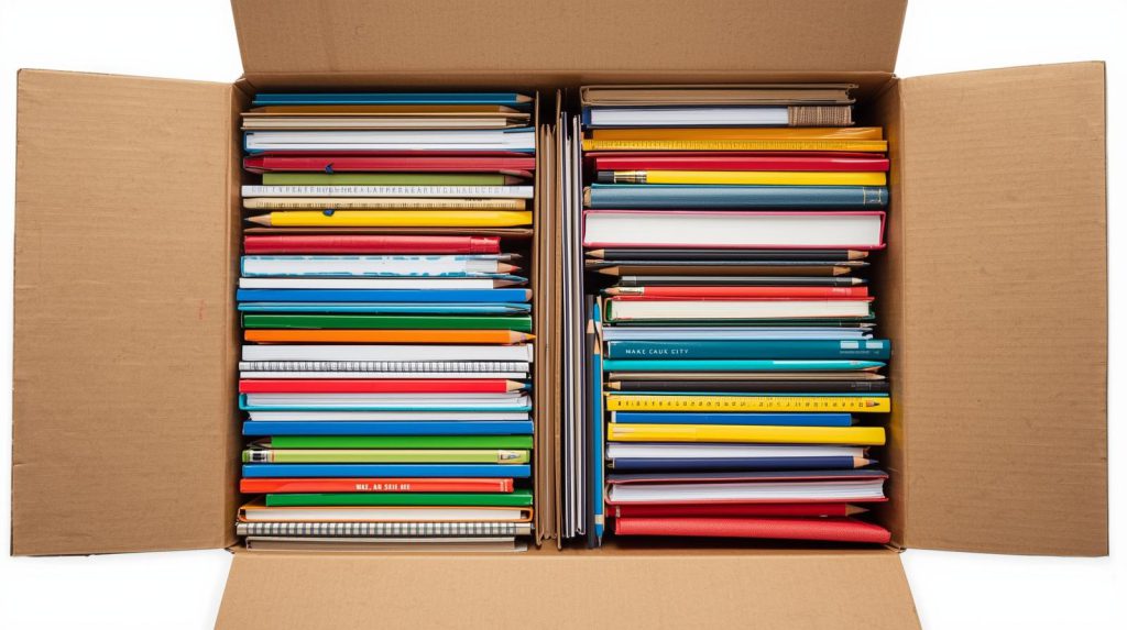 ارسال کتاب و لوازم تحصیلی با کارتن کتابی